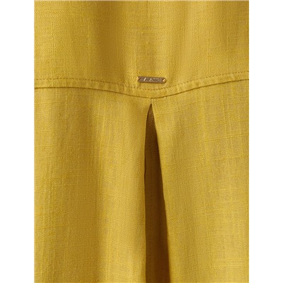 Блузка с цельнокроеным рукавом  изо льна с вискозой