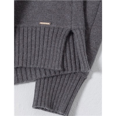 Базовый джемпер из мягкой пряжи с кашемиром с разрезами по бокам