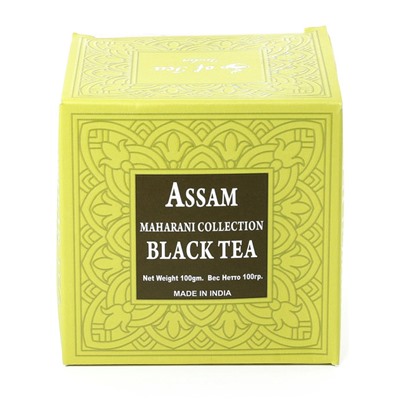 ASSAM, Maharani Collection, BLACK TEA, Bharat Bazaar (АССАМ, Махарани Коллекция, ЧЕРНЫЙ ЧАЙ, Бхарат Базар), 100 г.