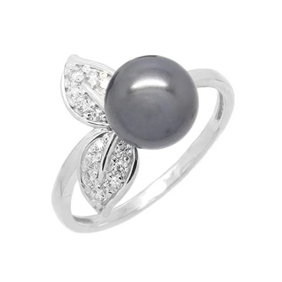 Кольцо из серебра жемчуг, К1331ч