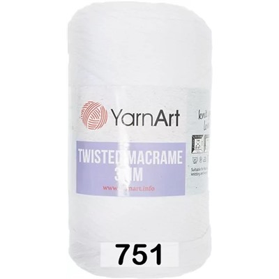 Пряжа Yarnart Macrame Twisted 3 Mm