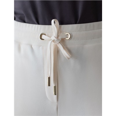 Прямые брюки из петельчатого футера-трехнитки