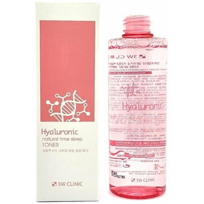 3W CLINIC Тонер ночной д/лица с гиалур.кислотой  Hyaluronic Natural Sleep Toner 300мл