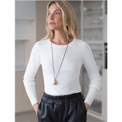 Джемпер тонкой вязки из вискозы с нейлоном