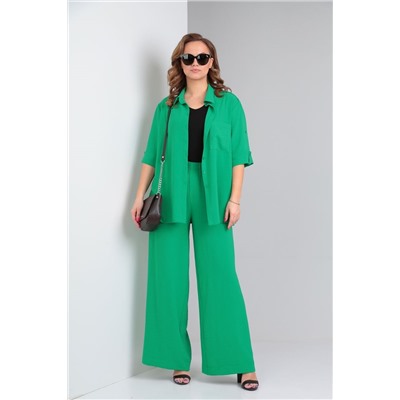 Andrea Fashion 3 зелёный, Брюки,  Рубашка