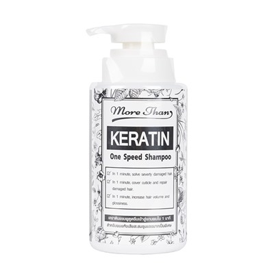KERATIN One Sheed Shampoo, More Than (Кератиновый ШАМПУНЬ для лечения волос, Мор Тан), 300 мл.