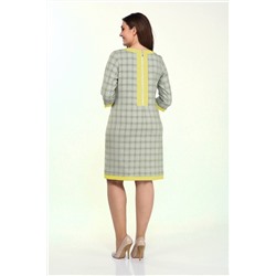 Lady Style Classic 1427/7 серый_с_желтым, Платье