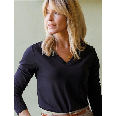 Джемпер из премиального хлопка с эластаном