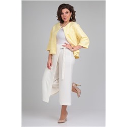 Michel chic 1335 желтый-белый, Брюки,  Жакет