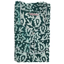 Хлопковое индийское длинное платье, цвет ЗЕЛЕНЫЙ (размер free size, хлопок 100%), Sew in Style, 1 шт.