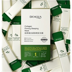 Набор ночных масок-желе с коллагеном и центеллой BIOAQUA Collagen Firming Sleeping Mask (4мл*20шт)