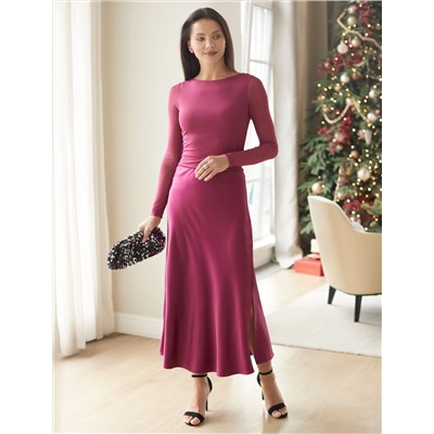 Джемпер с прозрачными рукавами