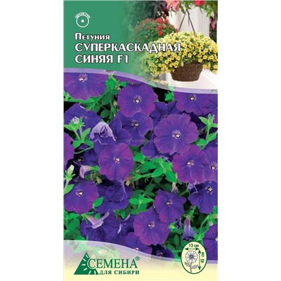 Петуния Суперкаскадная синяя F1, 10сем (цв.)