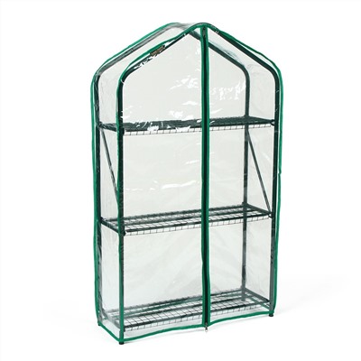 Парник для рассады Green home 3 полки на подоконник 1,1*0,6*0.4м