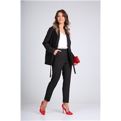 SandyNa 130513 черный_точка, Брюки,  Жакет