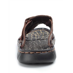 P2323-10 BROWN Тапочки мужские (натуральная кожа) размер