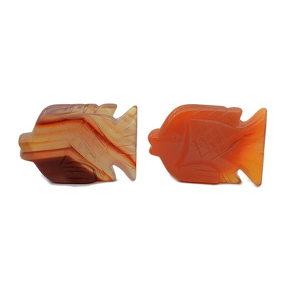 Фигура рыбки из сердолика 33*9*25мм