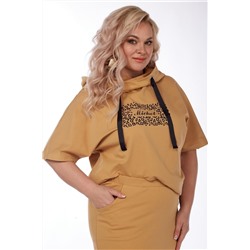 Michel chic 1248 рыжий, Юбка,  Джемпер