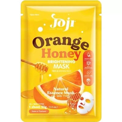 ORANGE HONEY Brightening Mask, Joji (АПЕЛЬСИН И МЁД тканевая маска для сияния кожи, Джоджи), 30 г. (1 шт.)