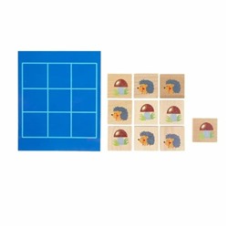 Игра настольная Крестики-нолики «Ёжики-грибочки»