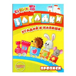 Раскраска-прописи Загадки 17х23см SH ge10305