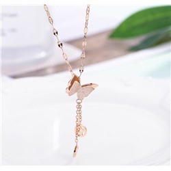 SALE! Подвеска на цепочке из ювелирной стали, Бабочка,1 шт.