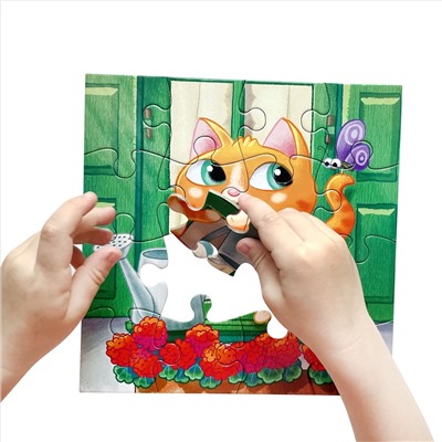 Пазл First Puzzle «Котик» 16 элементов