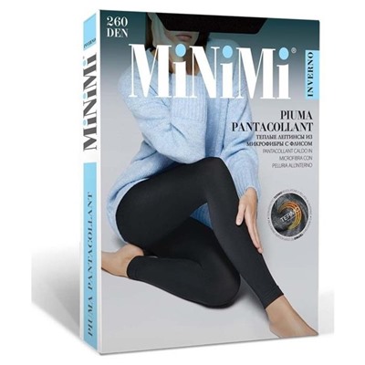 MINIMI PIUMA PANTACOLLANT (леггинсы) 260 5 nero (черный)