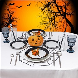 Набор столовых приборов из нержавеющей стали Magistro «Фолк», 4 предмета, цвет серебряный