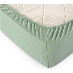 Простыня «Оливковый», Трикотаж, 120 г/м2, 90*200*20