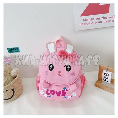 Рюкзак детский дошкольный ЗАЙКА GD001, GD001-Pink
