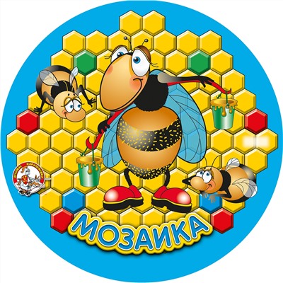 Детская круглая пластмассовая мозаика (150 элементов)