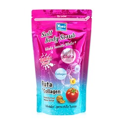 Salt Body Scrub GLUTA TOMATO WHITE +, Yoko (Солевой скраб для тела С ГЛУТАТИОНОМ И ТОМАТОМ), 350 г.