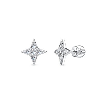 Серьги из серебра куб.циркон., В10-1259