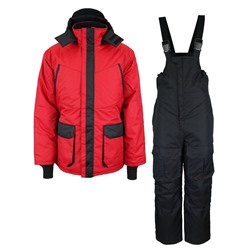 Костюм зимний Centaur (Blazer/Fleece), куртка/полукомбинезон, цвет - Красный/черный К-472