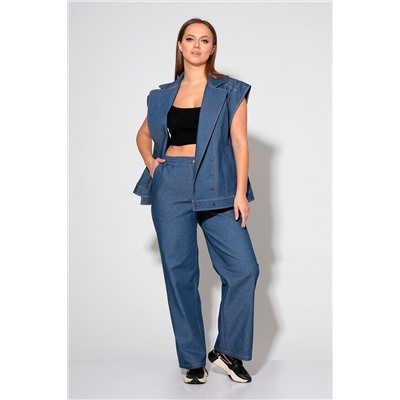 Liona Style 868 синий, Брюки,  Жилет