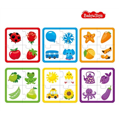Пазлы MAXI «Собирай цвета» (24 элемента) Baby Toys