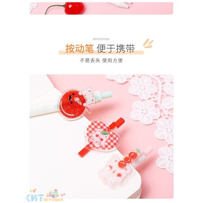 Ручка гелевая чёрная Cherry 1 шт YML-6827, YML-6827