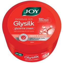 Moisture Rich GLYSILK glycerine cream, JOY (БЛЕСТЯЩИЙ ШЁЛК Увлажняющий глицериновый крем, восстановление и защита, Джой), 300 мл. - СРОК ГОДНОСТИ ДО 30 ИЮНЯ 2025 ГОДА