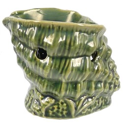 Аромалампа РАКУШКА N315-68 ЗЕЛЁНАЯ (керамика, 8 см.), 1 шт.