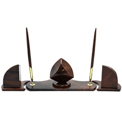 Настольный набор из обсидиана "Маргарита" 500*130*105мм