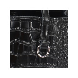 Сумка женская натуральная кожа JRP-8800,  3отд,  2плеч/рем,  черный 239313