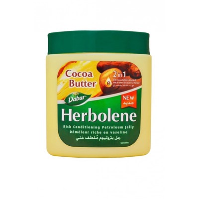 Herbolene COCOA BUTTER, Dabur (Вазелин для кожи С МАСЛОМ КАКАО И ВИТАМИНОМ Е, Дабур), 225 мл.