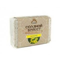 Соляной брикет "Соляная баня" с Алтайскими травами ЧИСТОТЕЛ 1,35кг/9шт