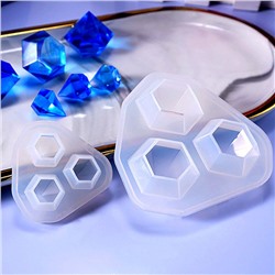 Силиконовый молд 3D «Алмазы» (2 штуки)