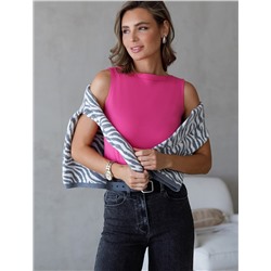 Топ из премиального хлопка с эластаном