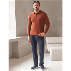 Джемпер-поло из хлопка с нейлоном