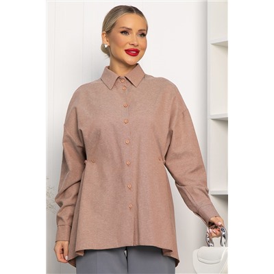 Рубашка Свободное падение (бежевая) Б14191-5М