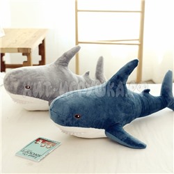 Мягкая игрушка АКУЛА 40 см, A40, A40-blue, A40-pink, A40-grey