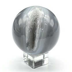 Шар из агата с жеодой, диаметр 60мм